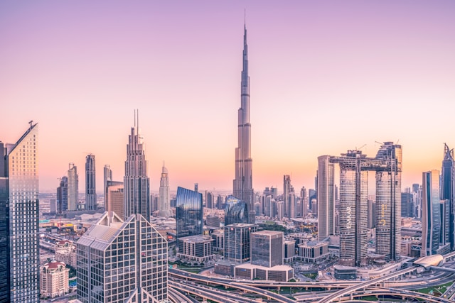 Dubai Skyline com Burj Khalifa